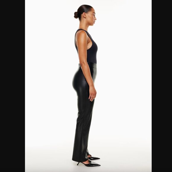 Aritzia Ten by Babaton Upstage Flared Vegan Leather Pant - Size S - Picture 3 of 15